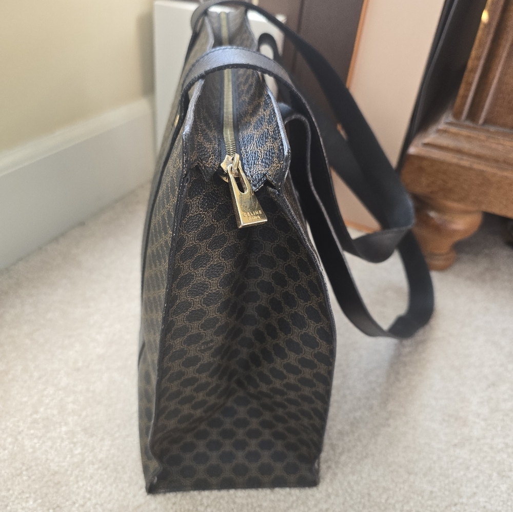 Celine Black and Brown Tote Bag - Picture 3 of 9
